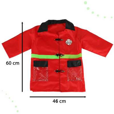 Firefighter walkie-talkie carnival costume 3-8 years old
