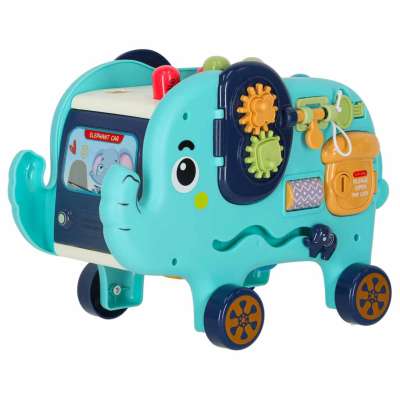 Interactive montessori elephant pounder sorter blocks hammer 26cm