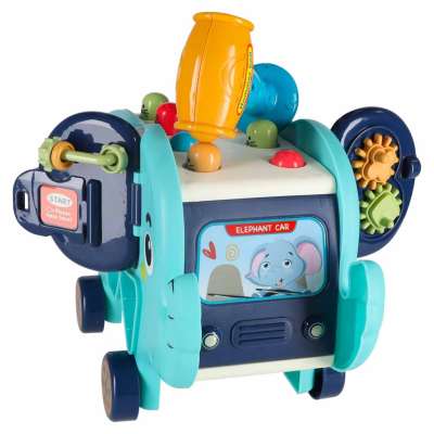 Interactive montessori elephant pounder sorter blocks hammer 26cm