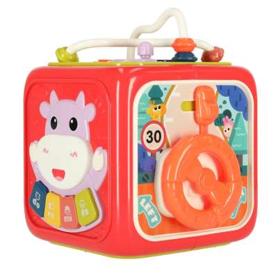 Interactive sensory cube block sorter