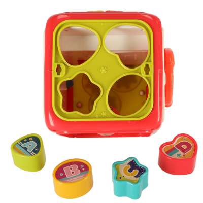 Interactive sensory cube block sorter