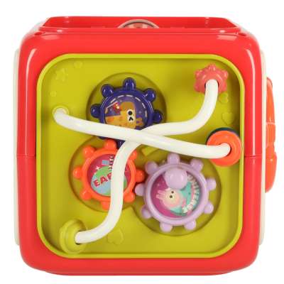 Interactive sensory cube block sorter
