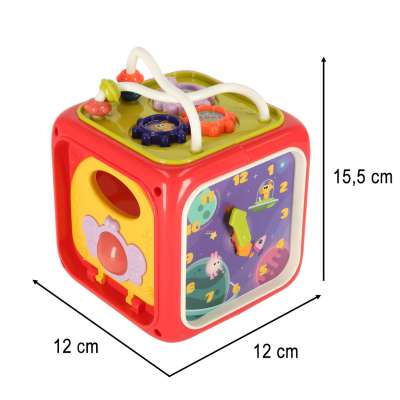 Interactive sensory cube block sorter