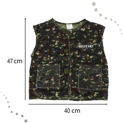 Kostium strój karnawałowy przebranie żołnierz hełm zestaw 3-8 lat