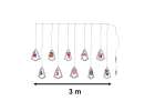 LED Christmas tree picture curtain lights 3m 10 USB bulbs 8