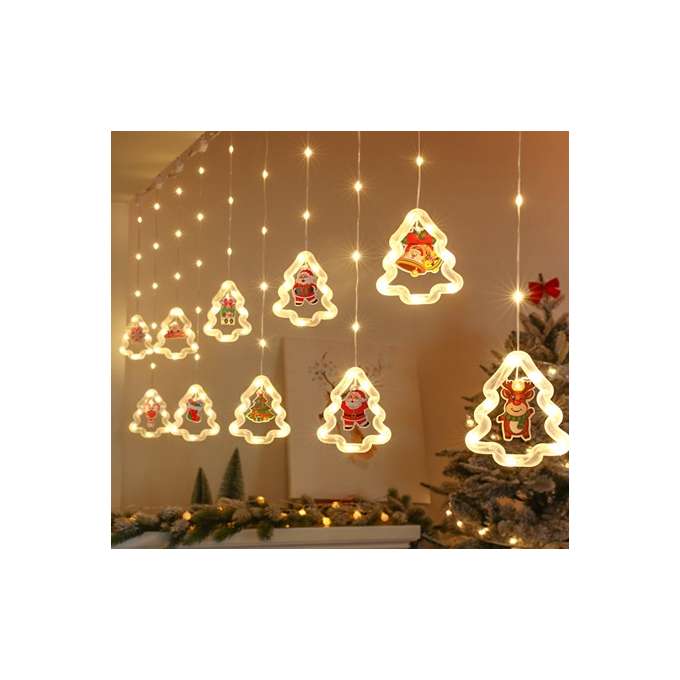 LED lights Christmas tree picture curtain 3m