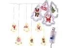 LED lights Christmas tree picture curtain 3m 1