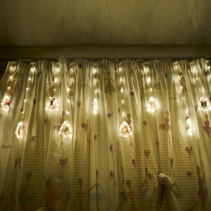 LED lights Christmas tree picture curtain 3m
