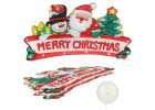 LED lights hanging christmas decoration Merry Christmas santa 45cm 1