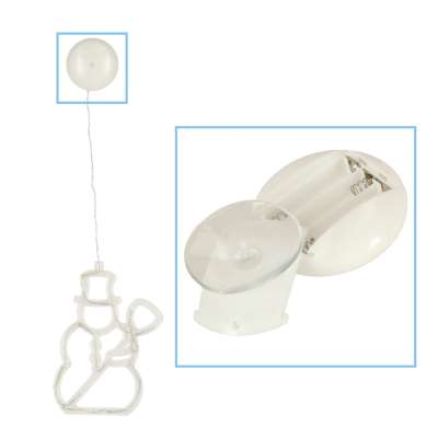 LED window light hanging Christmas decoration snowman 49cm 10 LED