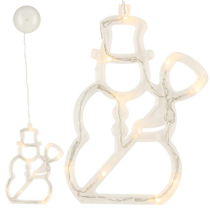 Lampki LED wisząca dekoracja świąteczna bałwanek