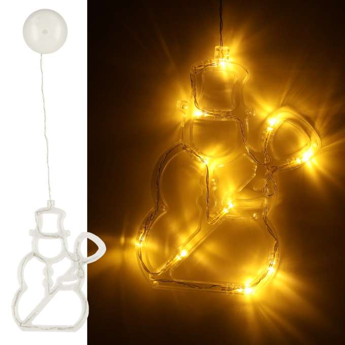 Lampki LED wisząca dekoracja świąteczna bałwanek