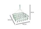 Linen laundry hanger 32 calmer blue 7