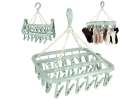 Linen laundry hanger 32 calmer blue 1