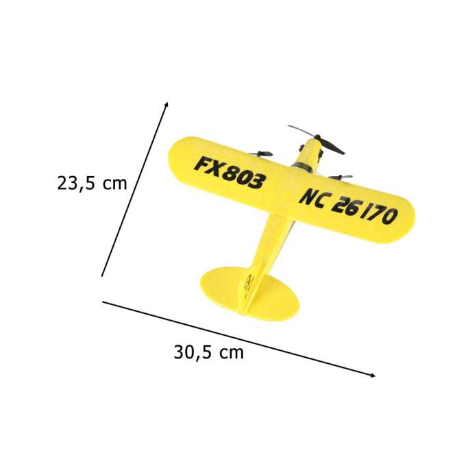 Samolot zdalnie sterowany na pilota RC FX803 Piper 150mah