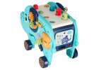 Słonik tablica manipulacyjna montessori wbijak sorter klocki młotek 26cm 7