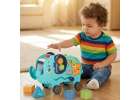 Słonik tablica manipulacyjna montessori wbijak sorter klocki młotek 26cm 14