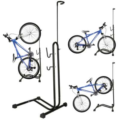Stojak rowerowy RALLEX na rower serwisowy wolnostojący metalowy czarny