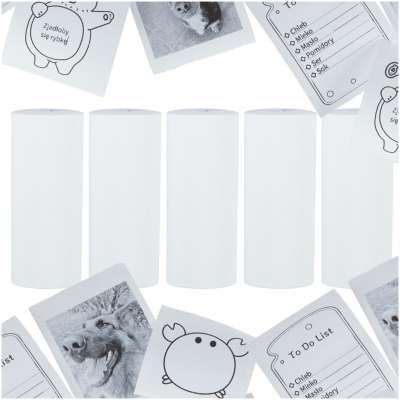 Thermal paper rolls for apartu printer 5,7cm x 4,5m 5 pieces