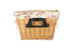 Wicker basket for bicycle front basket woven flower insert 8