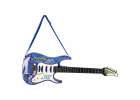 Gitara elektryczna rockowa z głośnikiem mikrofonem dla dzieci niebieska 3
