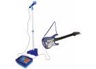 Gitara elektryczna rockowa z głośnikiem mikrofonem dla dzieci niebieska 10