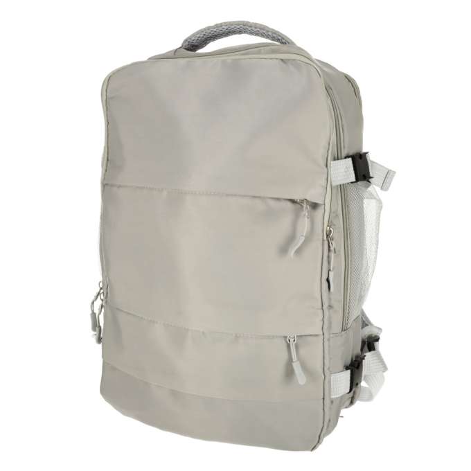 Airplane travel backpack waterproof USB cable 43x16x28cm gray