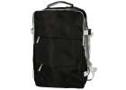 Airplane travel backpack waterproof USB cable 45x16x28cm black 2