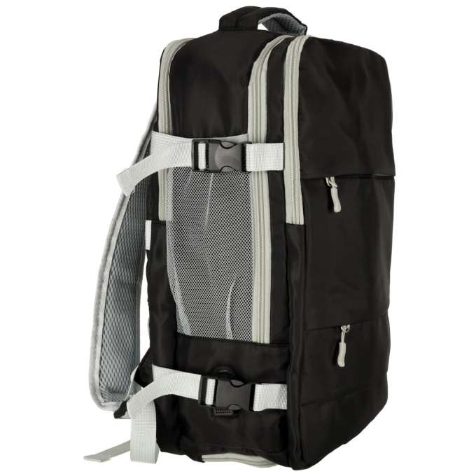 Airplane travel backpack waterproof USB cable 45x16x28cm black