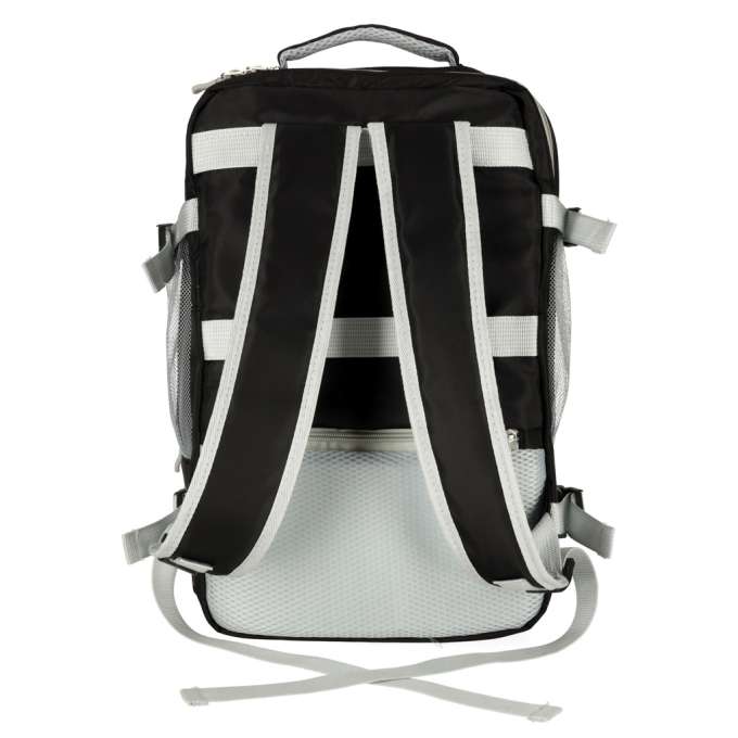Airplane travel backpack waterproof USB cable 45x16x28cm black