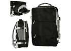 Airplane travel backpack waterproof USB cable 45x16x28cm black 1