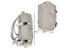 Airplane travel backpack waterproof USB cable 45x16x28cm gray 6