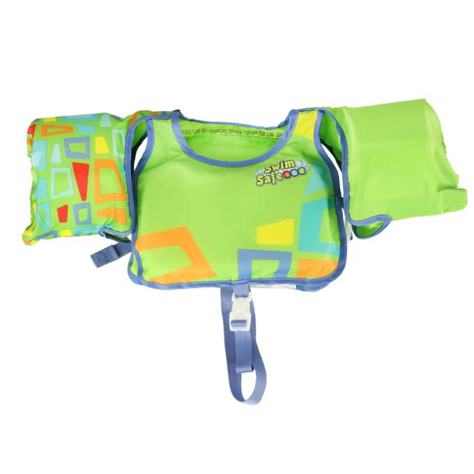 BESTWAY 32174 Inflatable swimming vest kapok with sleeves green 3-6 years old 13-30kg