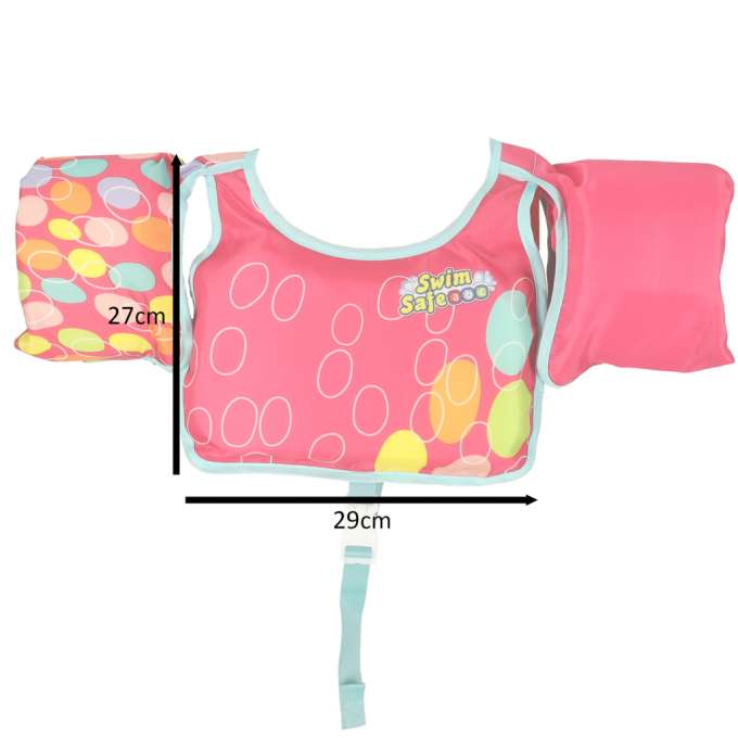 BESTWAY 32174 Inflatable swimming vest kapok with sleeves pink 3-6 years old 19-30kg