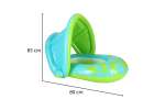 BESTWAY 34091 Inflatable pontoon mattress with canopy green 1-2 years old 18kg 3