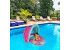 BESTWAY 34091 Inflatable pontoon mattress with canopy pink 1-2 years old 18kg 11