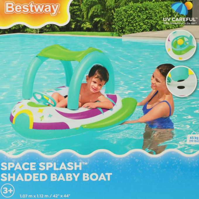 BESTWAY 34149 Materac dmuchany pontonik dla dzieci z kierownicą samochód auto 3+ 45kg