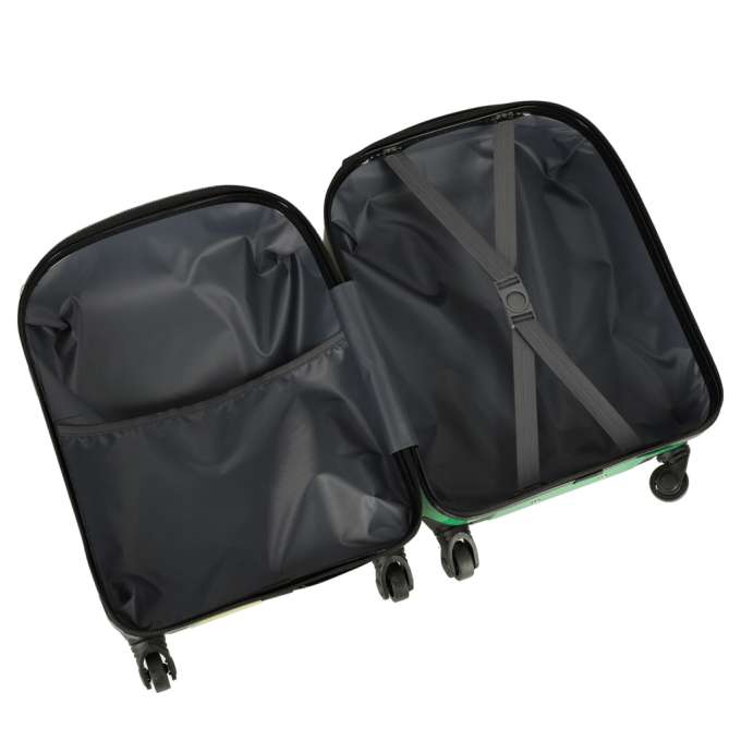 Children's travel suitcase on wheels hand luggage crocodile