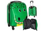 Children's travel suitcase on wheels hand luggage crocodile 1