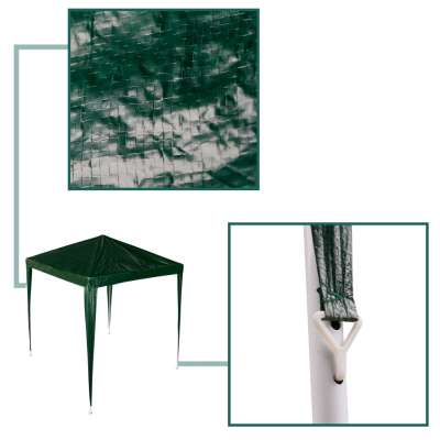 Commercial event pavilion tent green 1,9x1,9