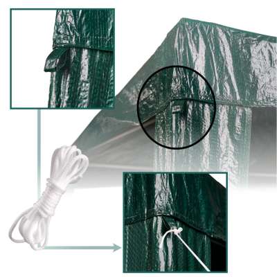 Commercial event pavilion tent green 1,9x1,9