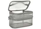 Cosmetic travel organizer folding piled organizer for storing cosmetics accessories gray 3