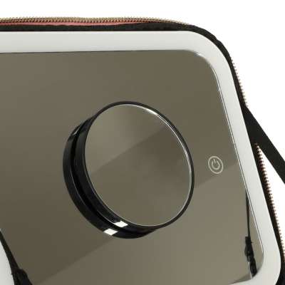 Cosmetics organizer with mirrors pink