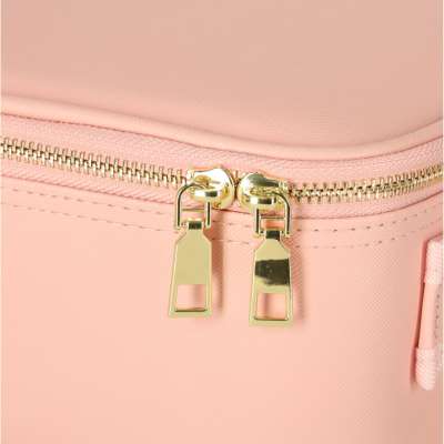 Cosmetics organizer with mirrors pink