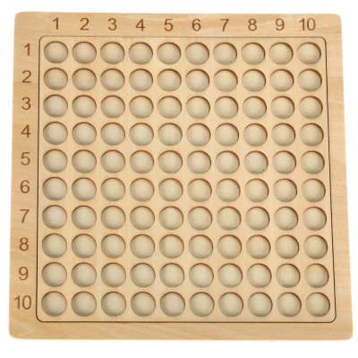 Educational multiplication table toy wooden board