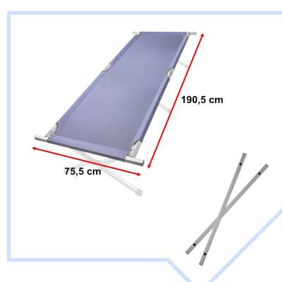 Field bed folding tourist bed canada not blue