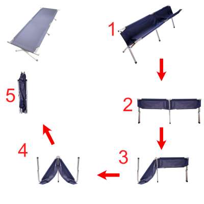 Field bed folding tourist bed canada not blue