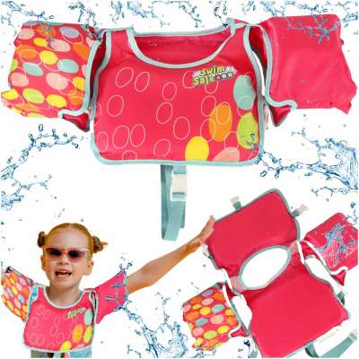 Foam waistcoat with swimming sleeves kapok for children 3-6 years 19-30 kg BESTWAY 32174 pink