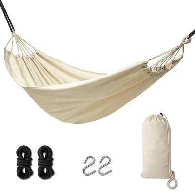 Garden hammock boho 200cm ecru 120kg