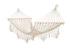 Garden hammock boho tassels 200cm ecru 250kg 1